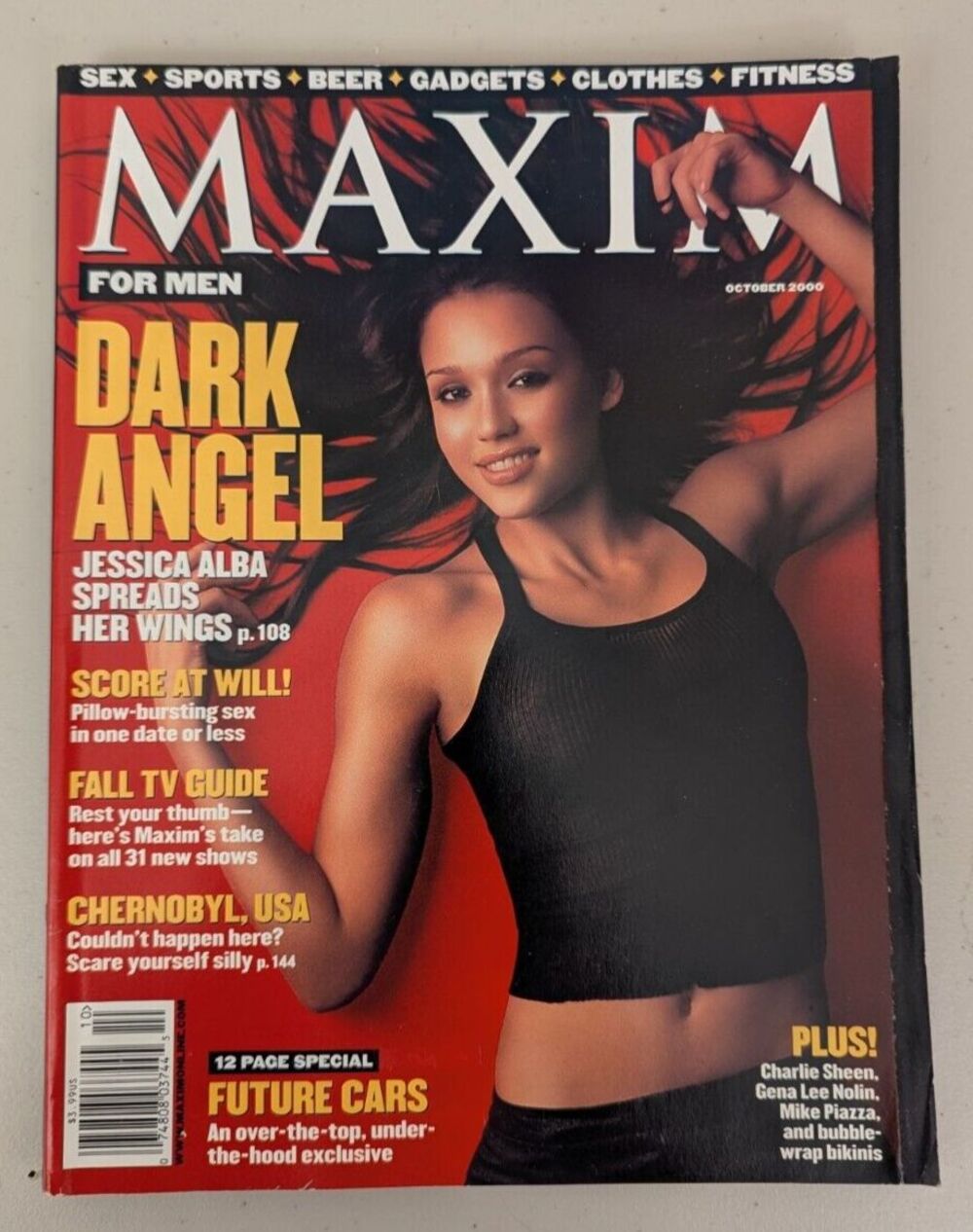 Maxim Magazine October 2000 Jessica Alba Dark Angel Spreads Her Wings Vintage